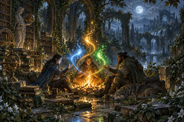 Common Fire — original First Light card illustration
