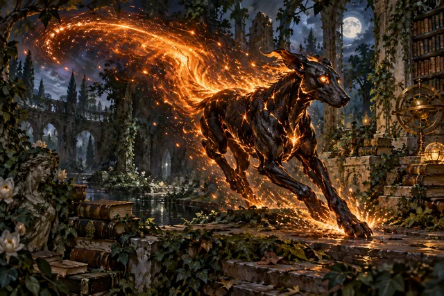 Comet Hound — original First Light card illustration