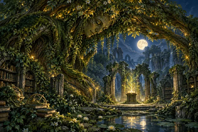 Canopy Elder — original First Light card illustration
