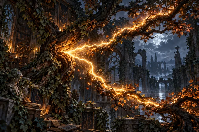 Forked Light — original First Light card illustration