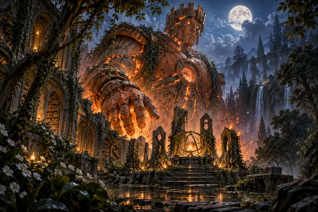 Cinder Giant — original First Light card illustration
