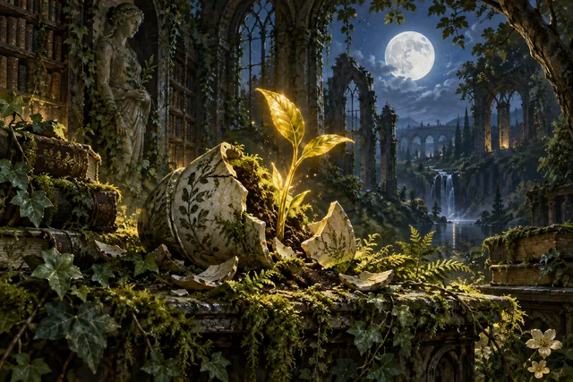 Second Spring — original First Light card illustration