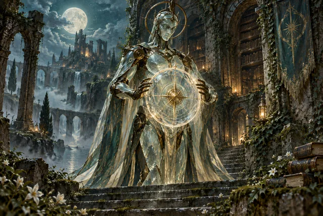 Glass Warden — original First Light card illustration