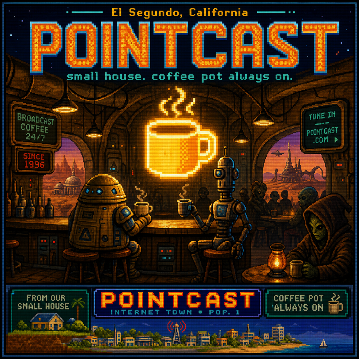 PointCast tribute poster 01: Desert Spaceport Cantina