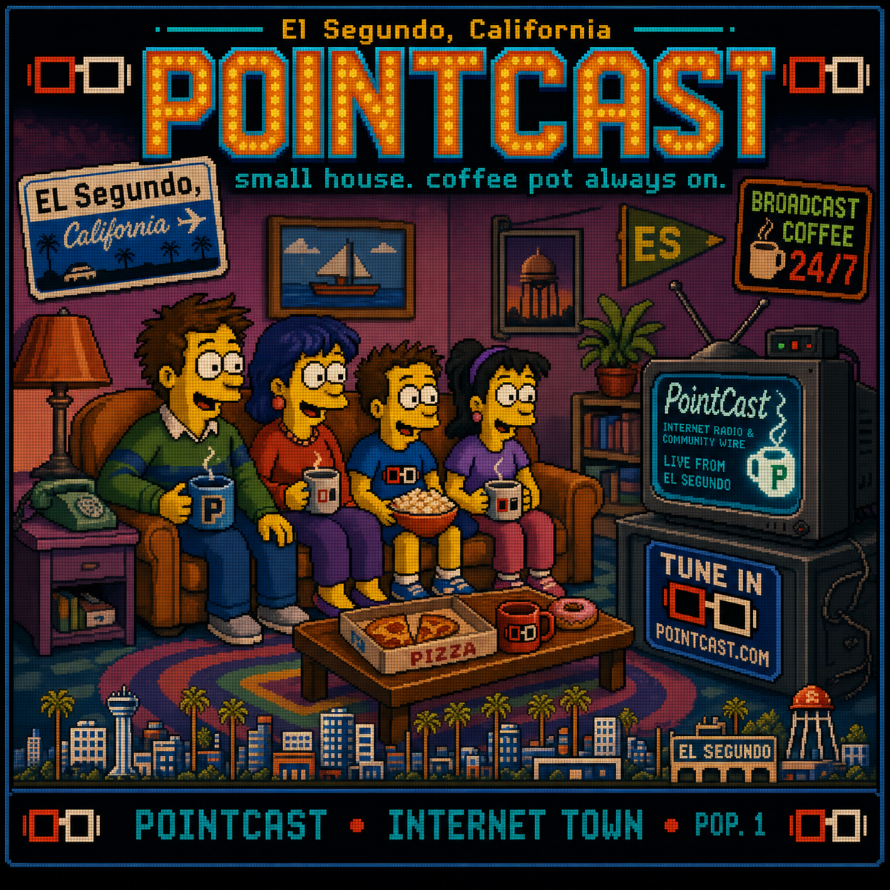 PointCast tribute poster 09: Yellow Family Couch