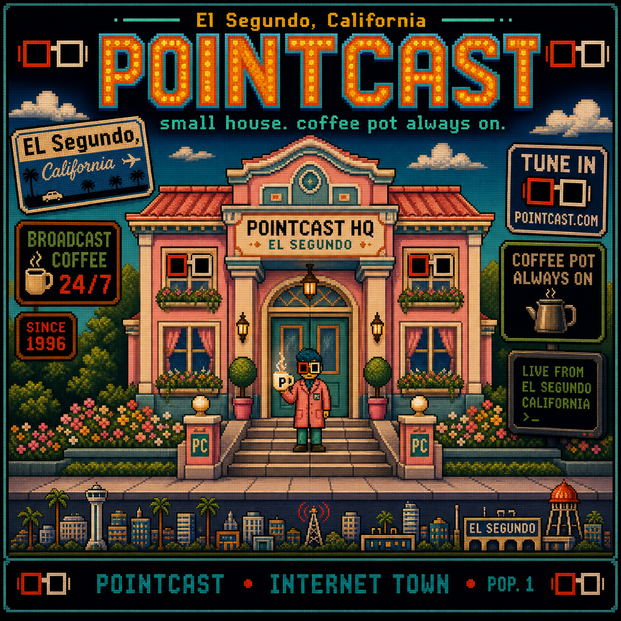 PointCast tribute poster 13: Symmetrical Pastel Elevation