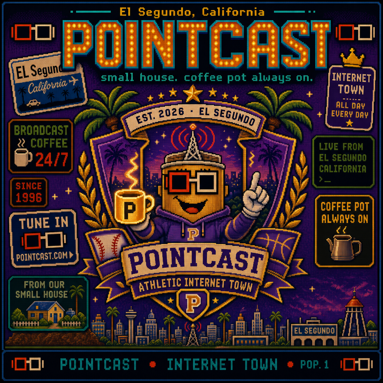 PointCast tribute poster 26: Purple-Gold Crest