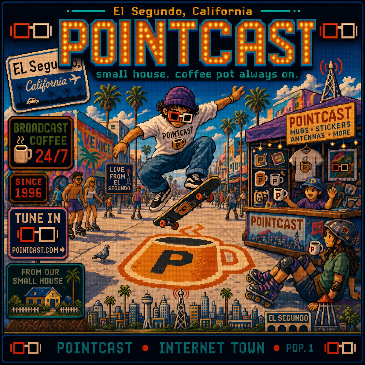 PointCast tribute poster 29: Venice Boardwalk Noggles