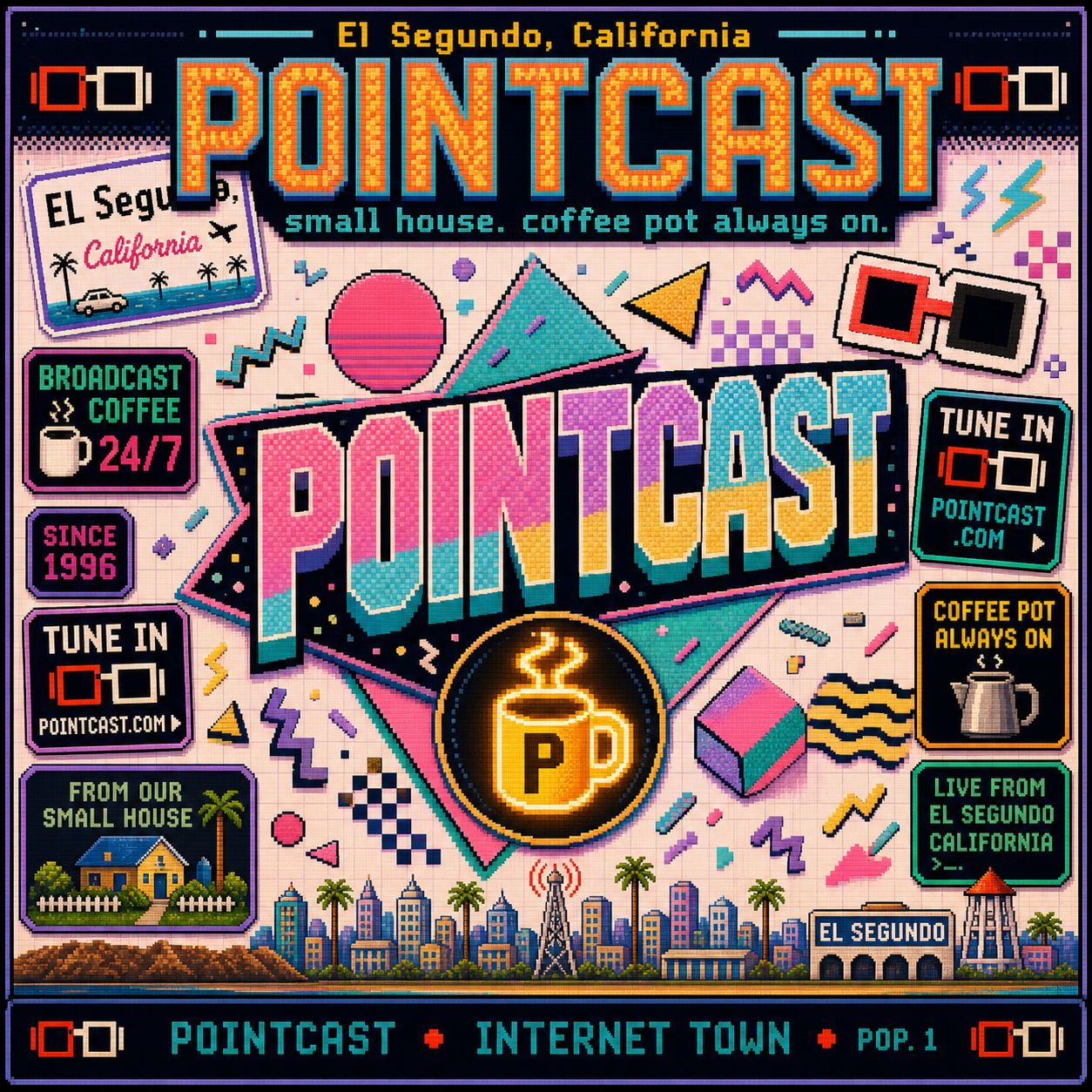 PointCast tribute poster 32: Geometric Pastel Trapper