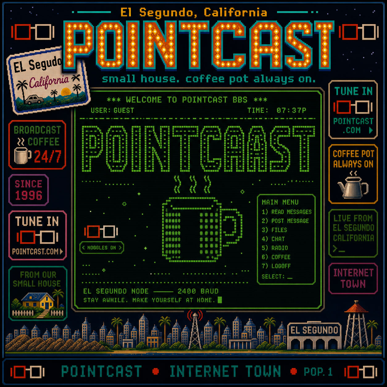 PointCast tribute poster 39: BBS ANSI Banner