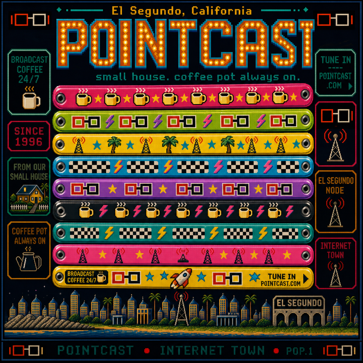 PointCast tribute poster 50: Slap-Bracelet Pattern