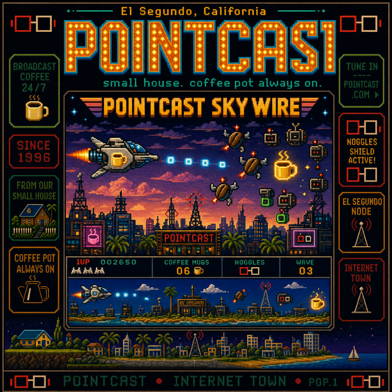 PointCast tribute poster 59: Side-Scroll Shooter