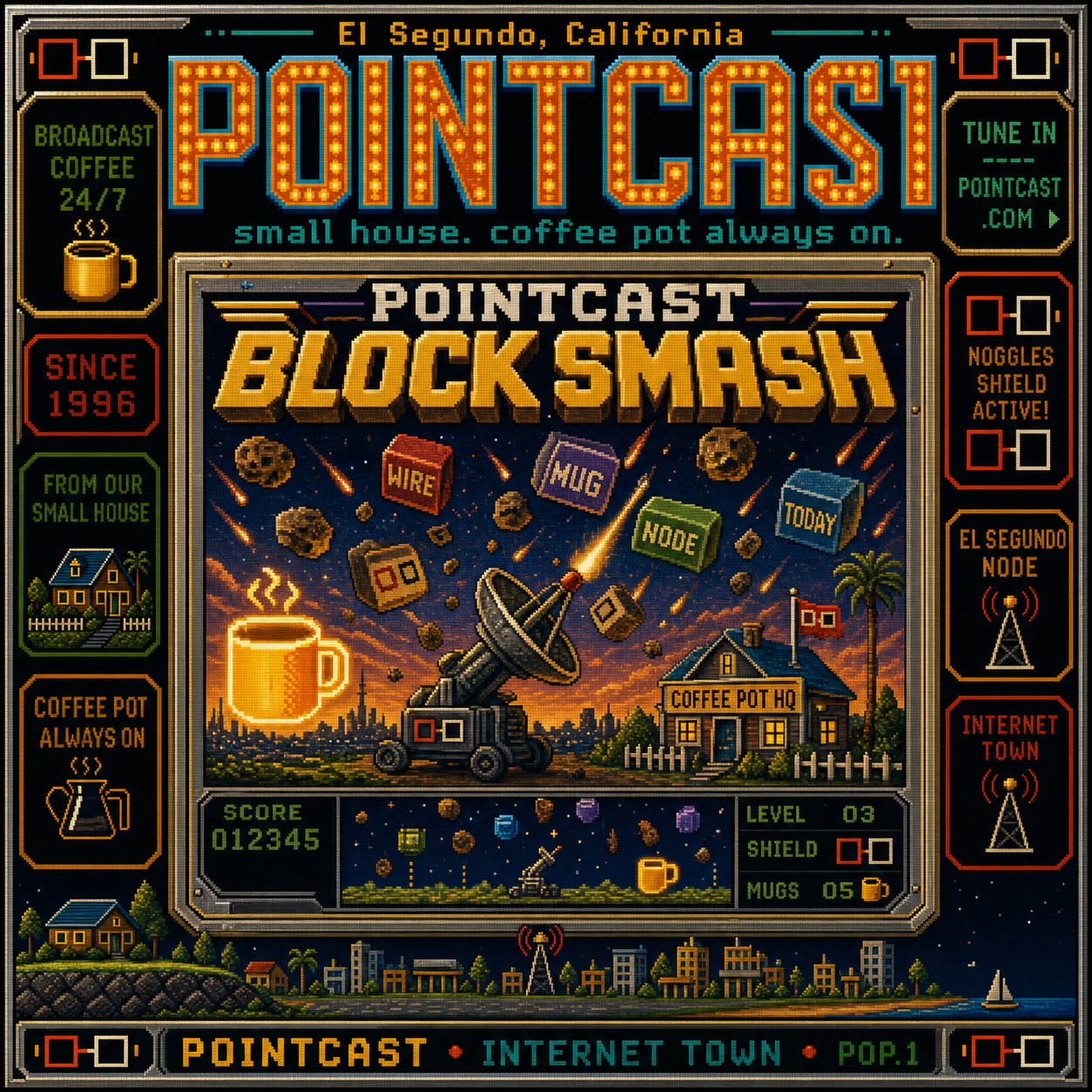 PointCast tribute poster 67: Astrosmash Blocks